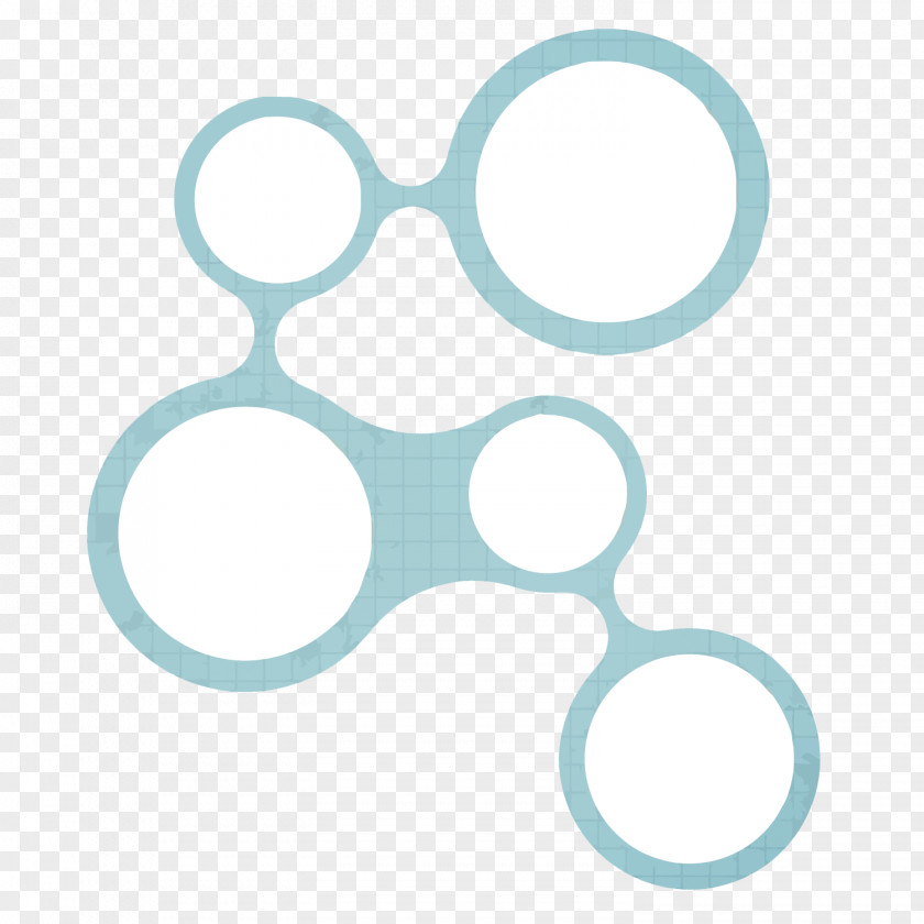 Vector Blue Circle Frame PNG