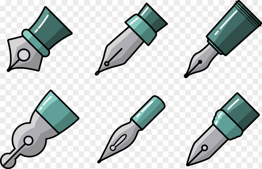 Vector Pen Head Calligraphy Nib PNG