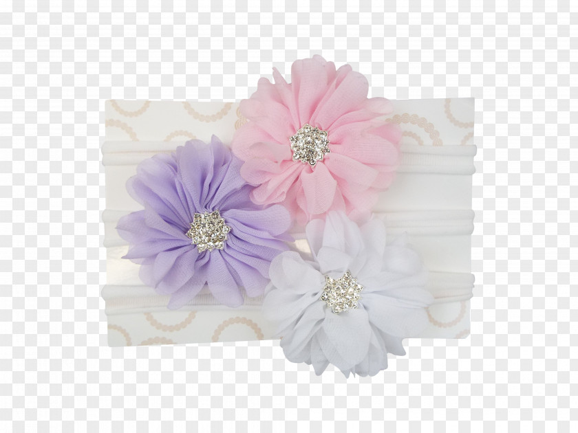 1960s Flower Headbands Headband Floral Design Nylon Textile PNG