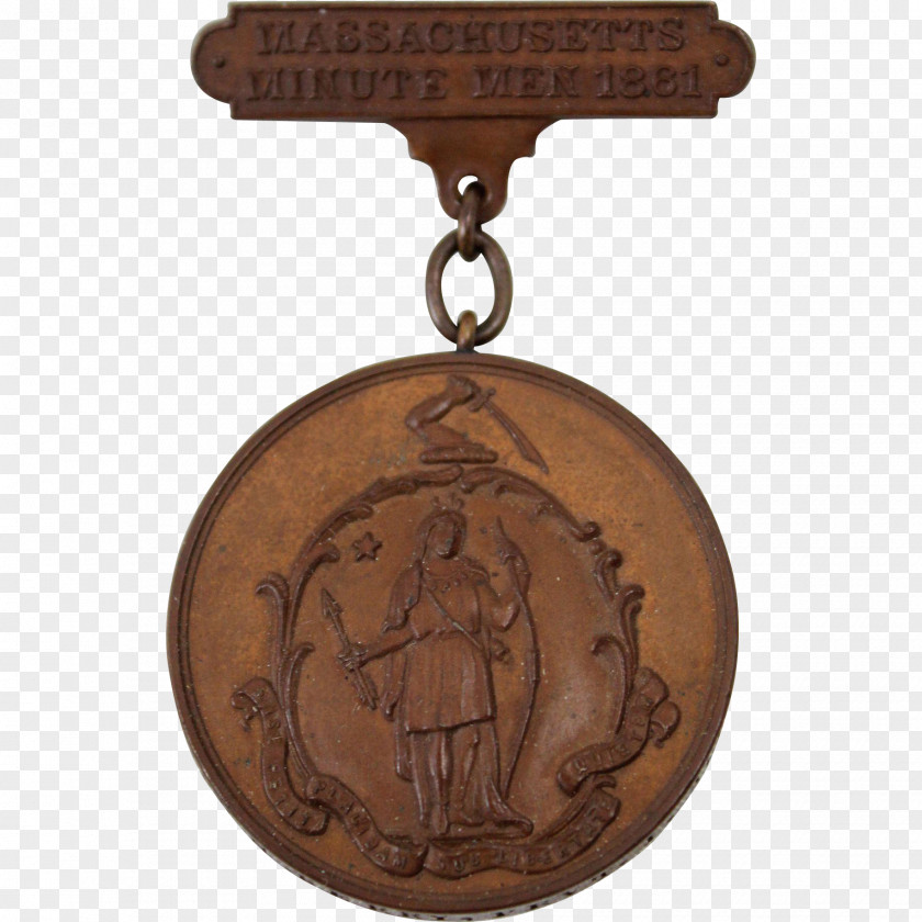 Classical Medal Badge Massachusetts American Civil War Regiment PNG
