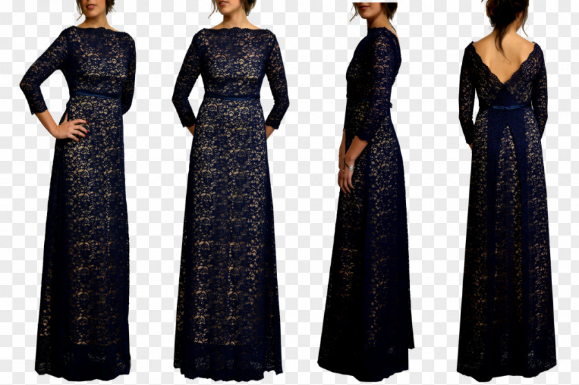 Dress Gown Cocktail Neck PNG