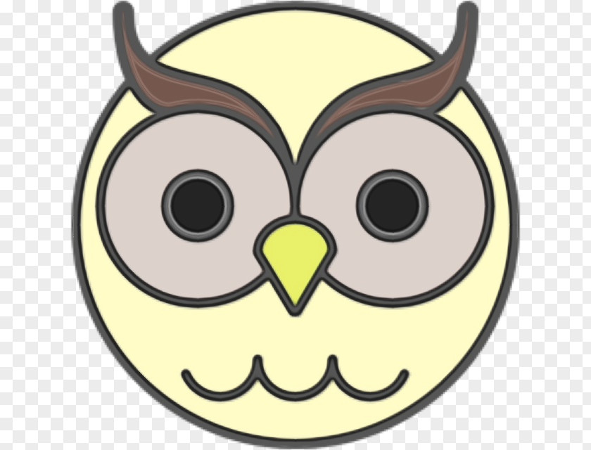 Eye Bird Of Prey Owl White Yellow Cartoon Clip Art PNG