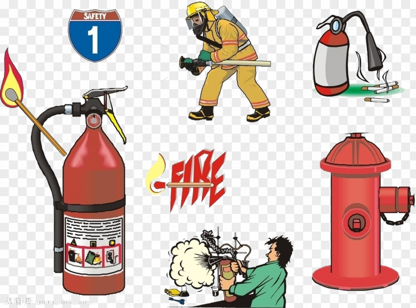 Fire Extinguisher Firefighter Firefighting Alarm System Control Panel PNG