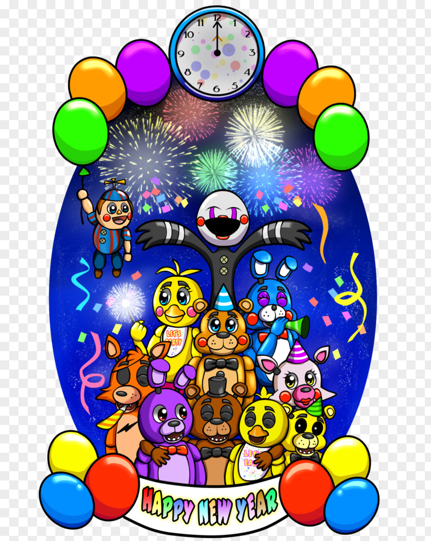 Happy New Year Five Nights At Freddy's 2 4 Freddy's: The Silver Eyes PNG