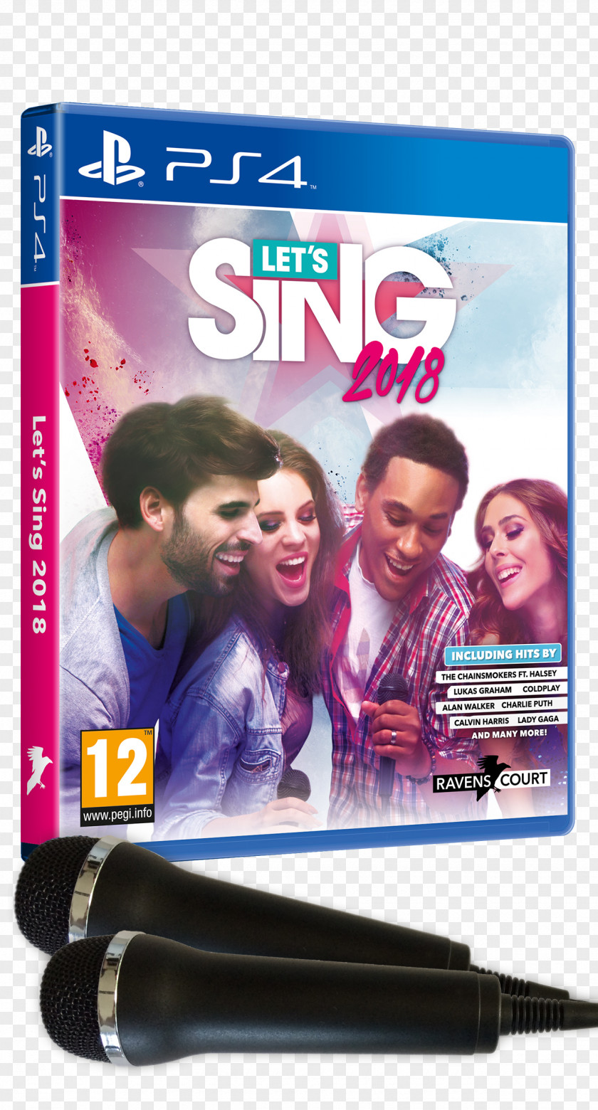 Microphone Let's Sing We Pop! PlayStation 4 Video Game PNG