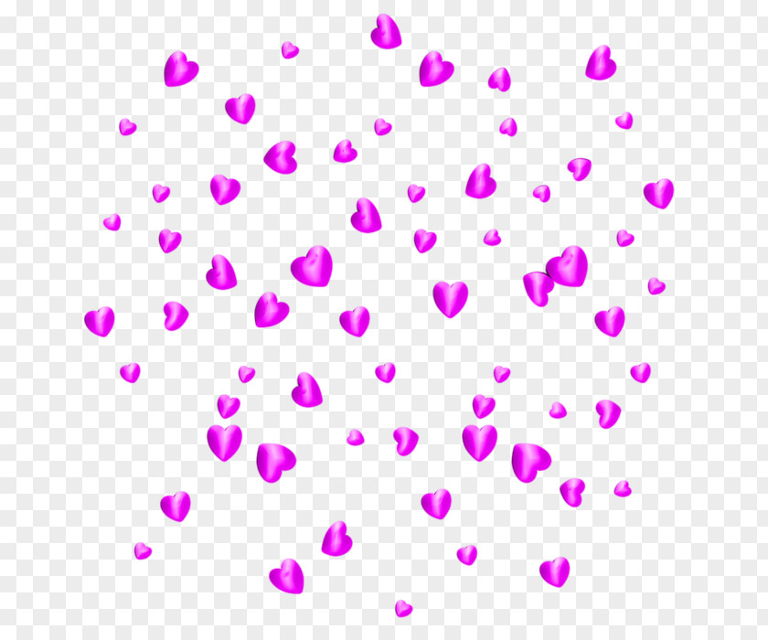 Petal Heart Pink Purple Violet Magenta PNG