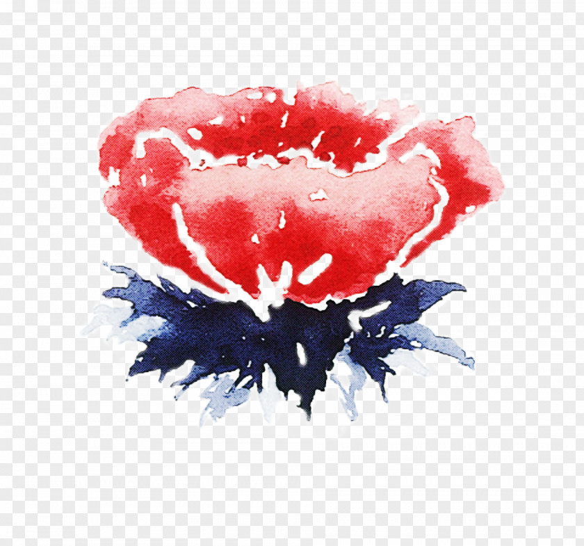 Red Lip Mouth Watercolor Paint Plant PNG