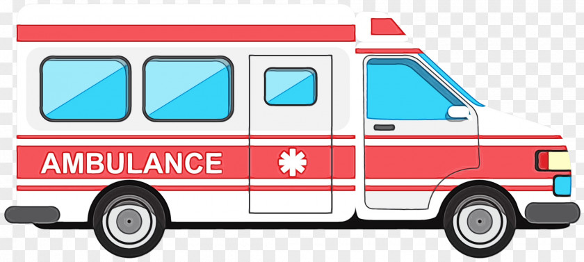 Microvan Truck Ambulance Cartoon PNG