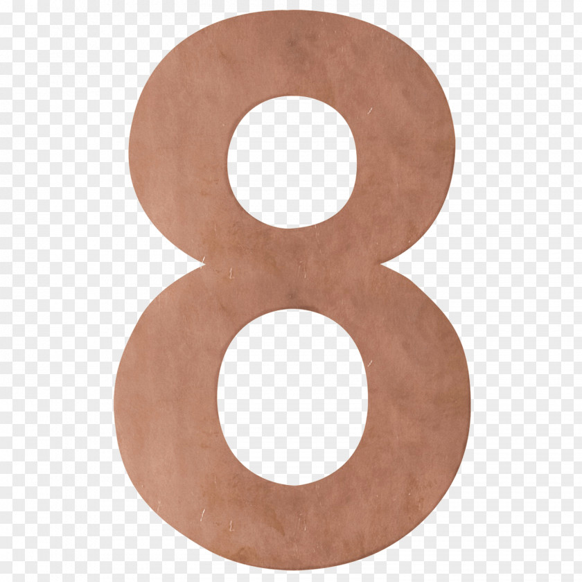 Number One House Numbering Letter Box Copper Metal PNG