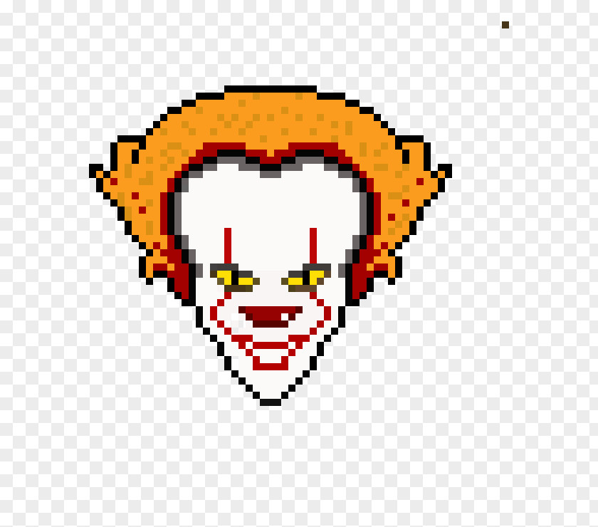 Pennywise Drawing It Pixel Art Super Saiyan Clip PNG