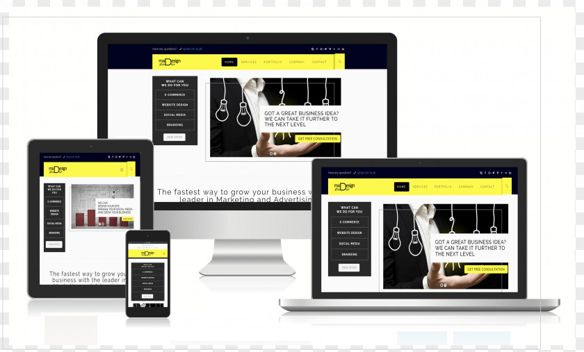 Photo Studio Flex Design Retail Responsive Web PNG