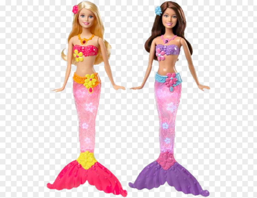 Barbie Rainbow Lights Mermaid Doll Toy Mattel PNG