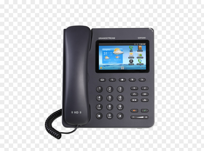 Business Grandstream Networks GXP2200 VoIP Phone Telephone System PNG