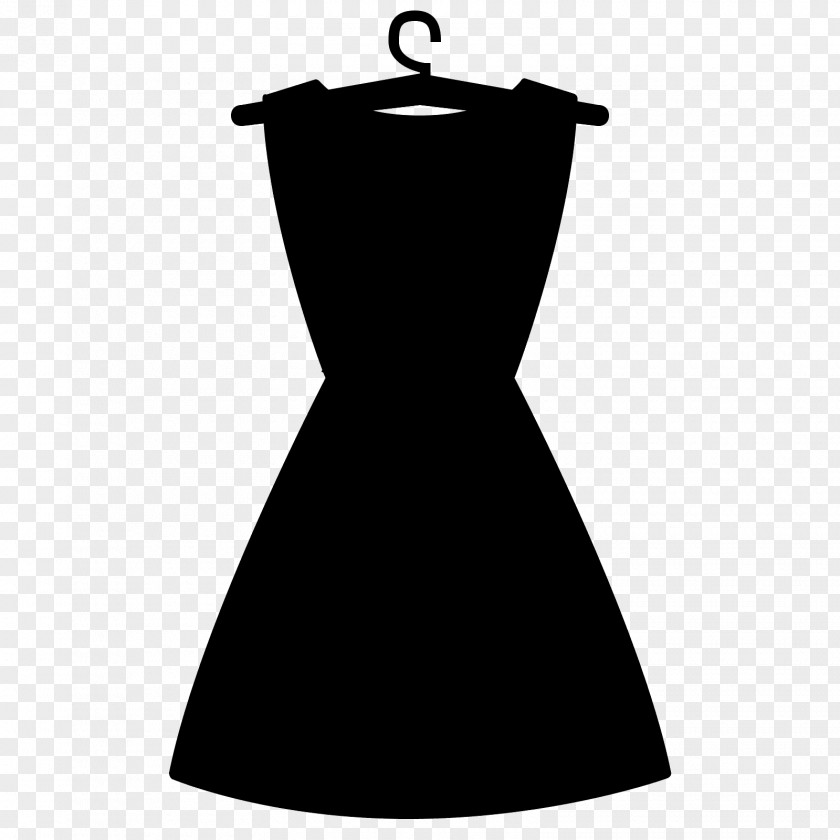 M Sleeve Dress Product Design Black & White PNG