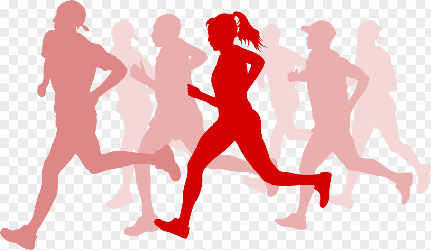 Running Sport Marathon Silhouette PNG