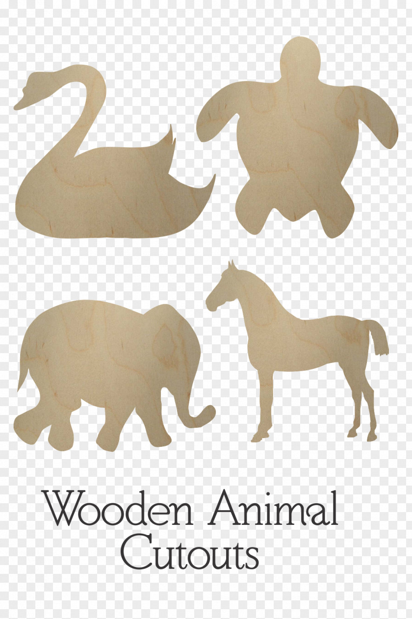 Shape Animal Wood Paper Dog PNG