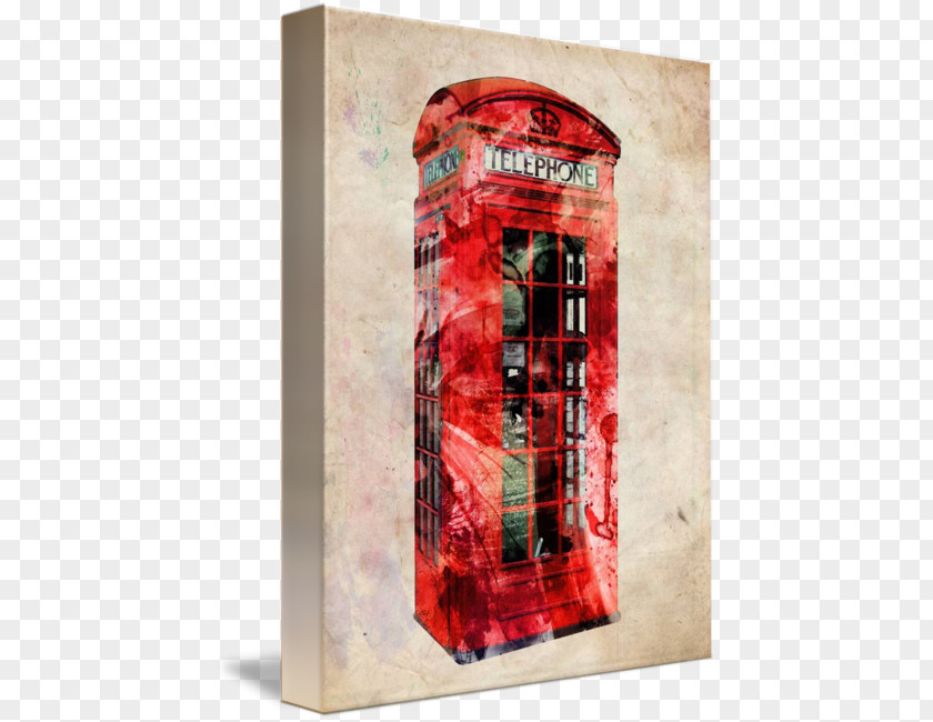 Telephone London Booth Canvas Print Art Gallery Wrap PNG