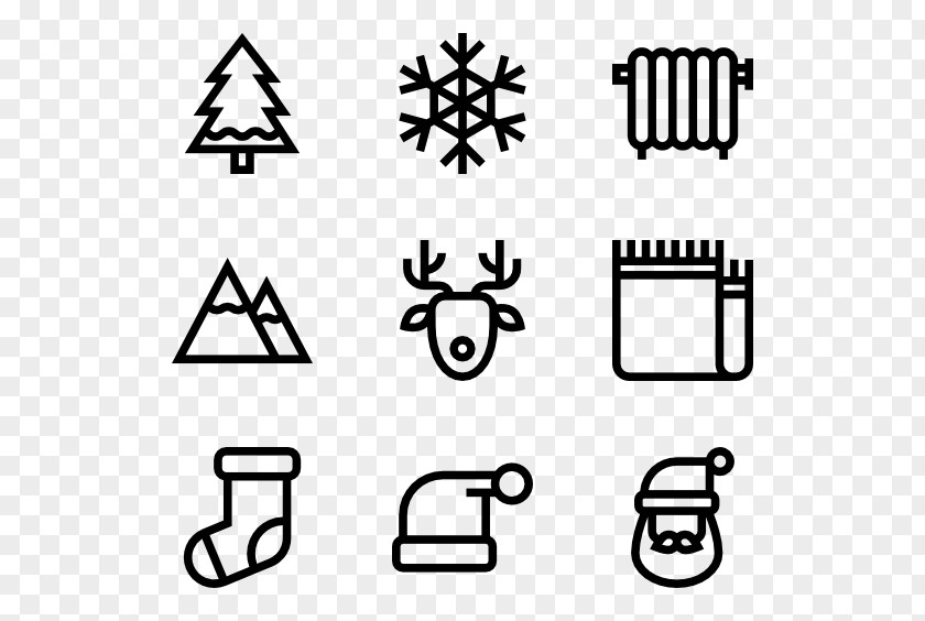 Winter Elements Presentation Symbol PNG