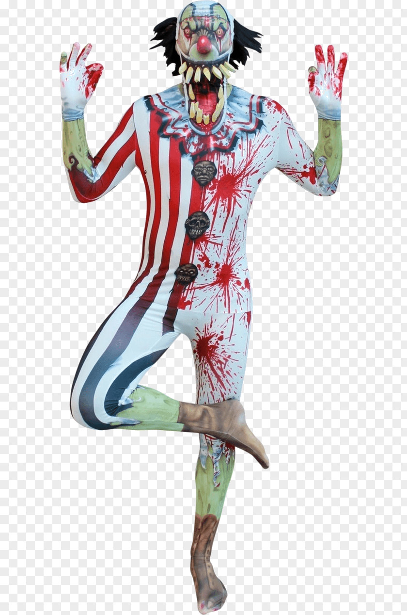 Clown Morphsuits Costume Party Evil PNG