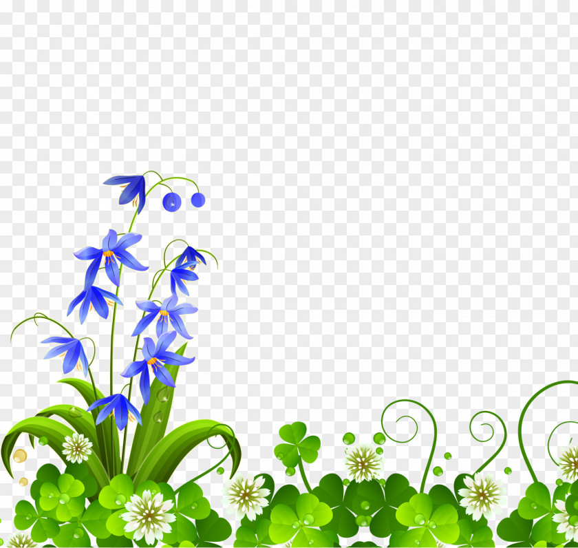 Purple Clover Flowers Euclidean Vector Flower Floral Design PNG