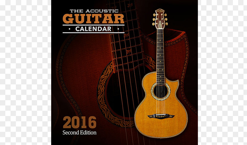 2016 Calendar Cover Acoustic Guitar Ukulele Electric Bass Cavaquinho PNG
