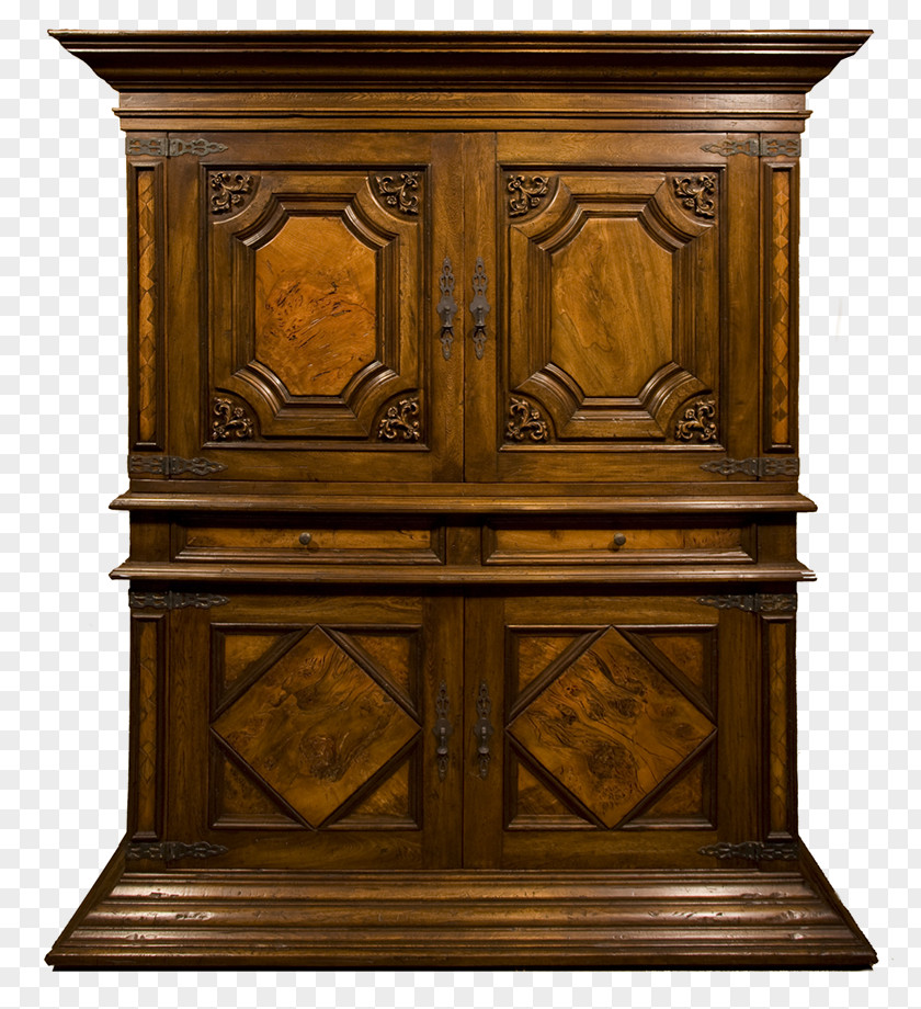 Carved Exquisite Cupboard Chiffonier Buffets & Sideboards Wood Stain PNG
