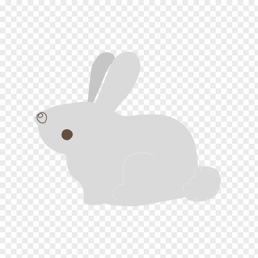 Gray Vector Rabbit Domestic Easter Bunny Hare Pattern PNG