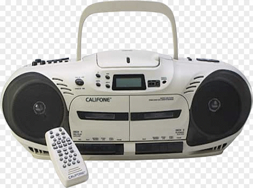 Radio CD Player Boombox Compact Cassette Disc PNG