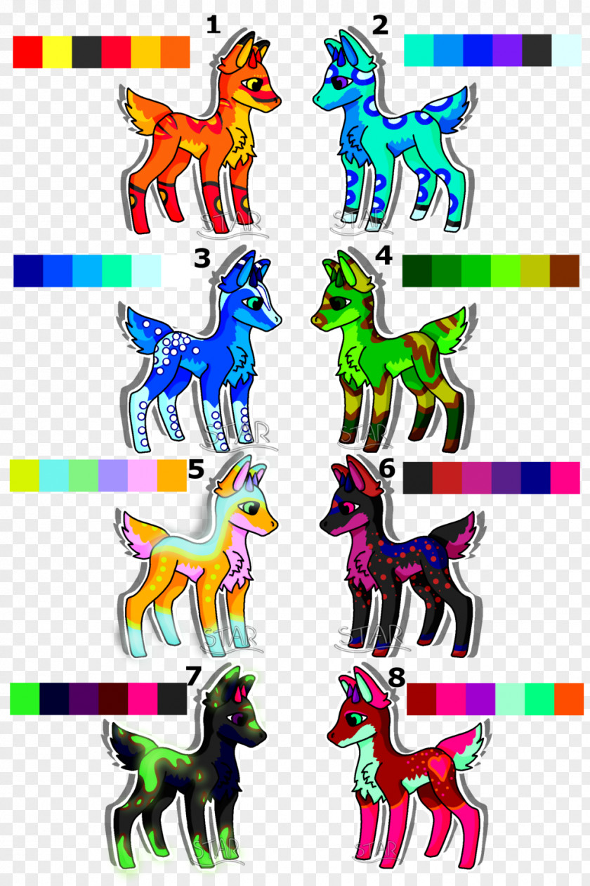 Horse Character Line Clip Art PNG