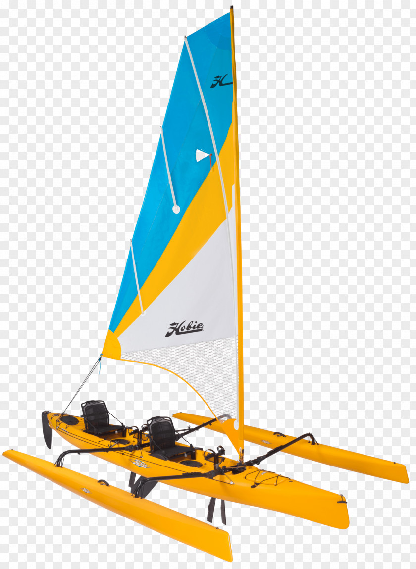 Papaya Hobie Cat Kayak Sailing Sailboat Roller Furling PNG