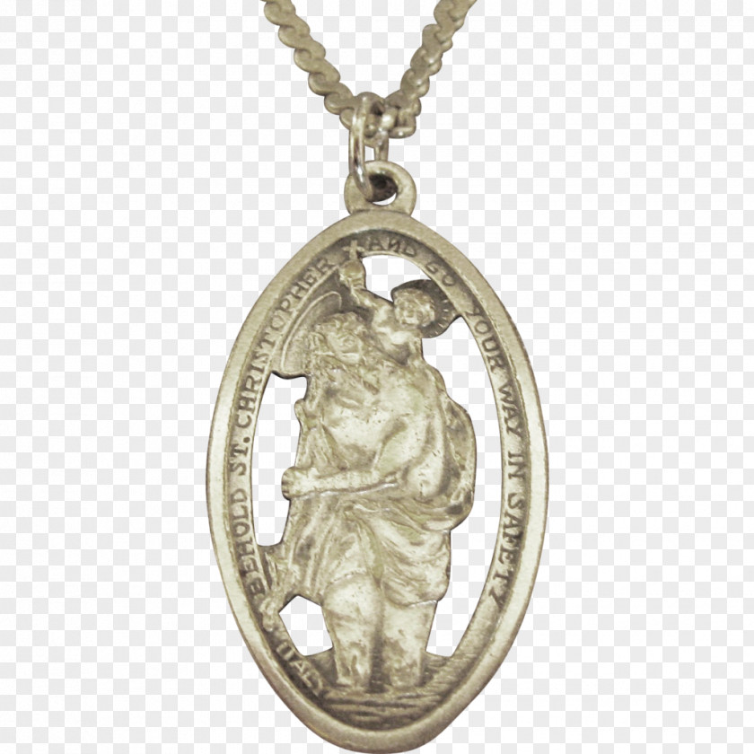 Silver Medal Locket Charms & Pendants Necklace PNG