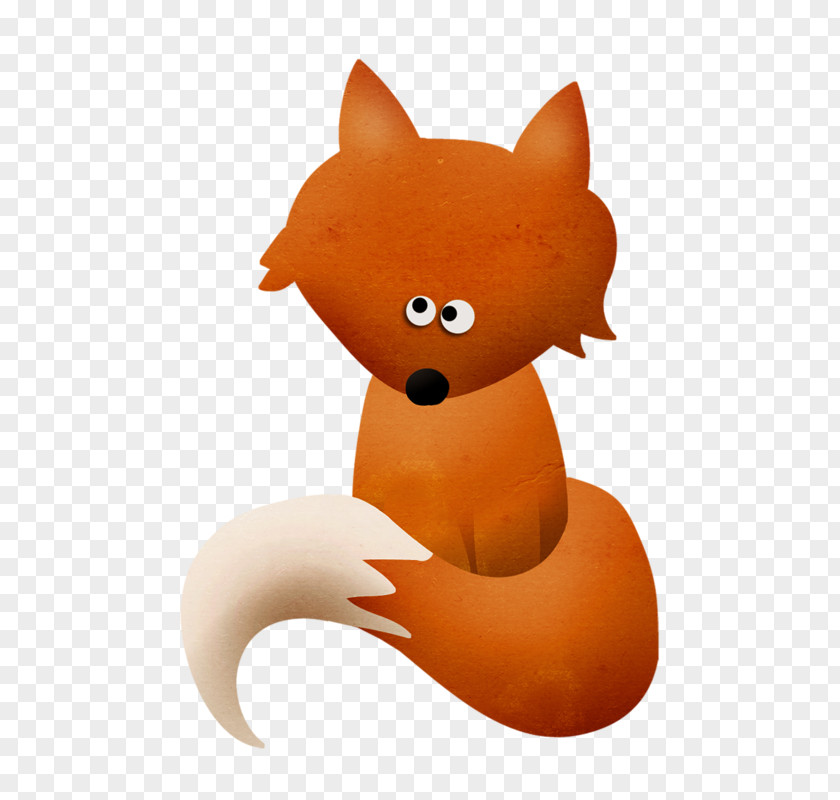 Fox Red Whiskers Cartoon Illustration PNG