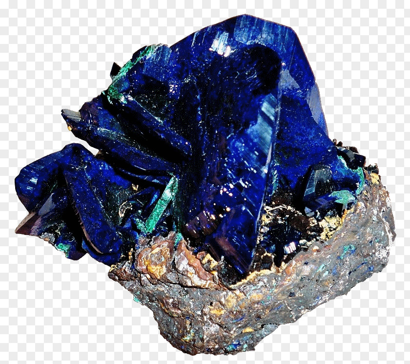 Gemstone Crystal Mineral Azurite Lapidary PNG