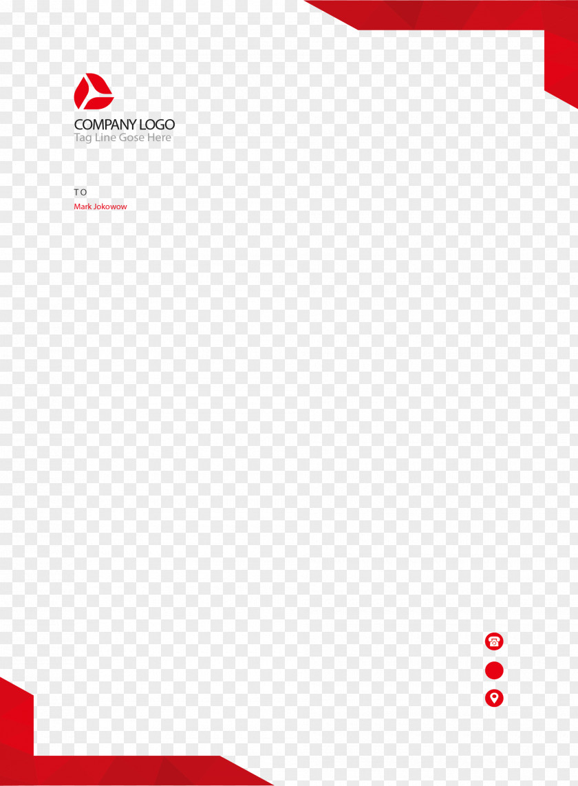 Red Right Angle Border Paper Line Point Pattern PNG