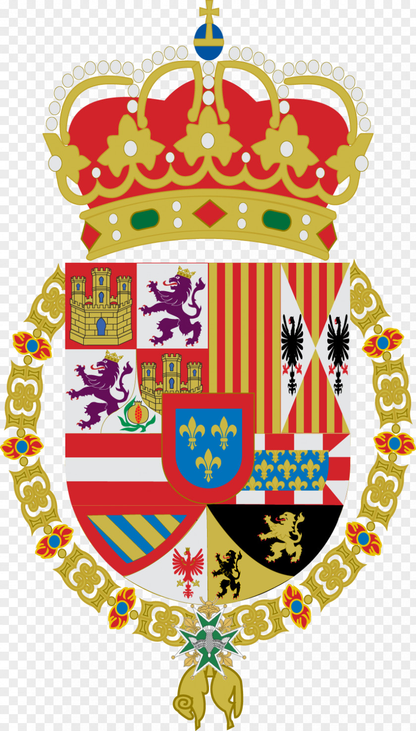 V Monarchy Of Spain Coat Arms PNG