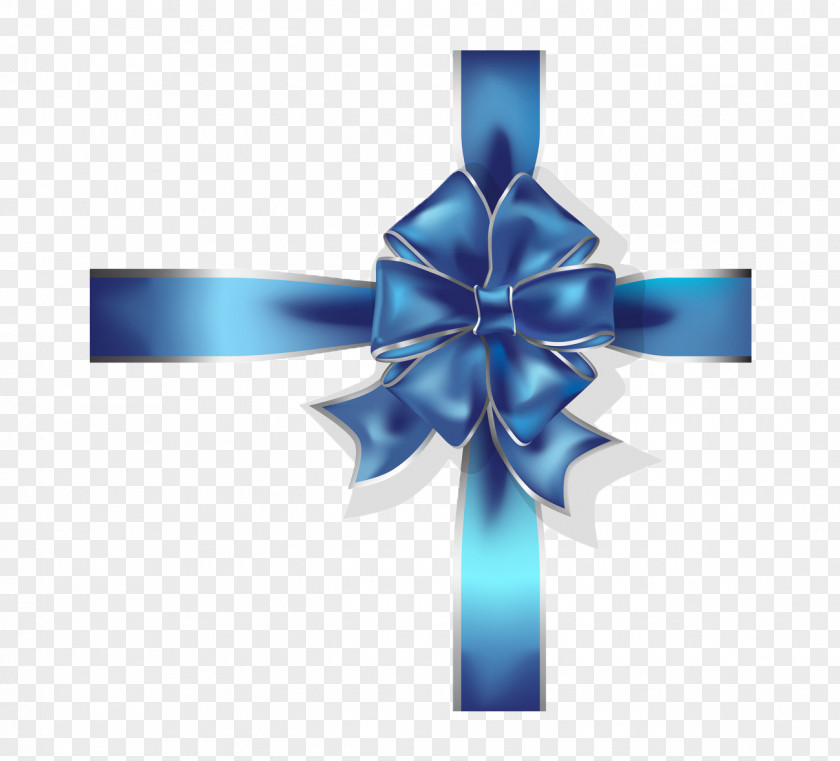 Blue Ribbon Gift PNG