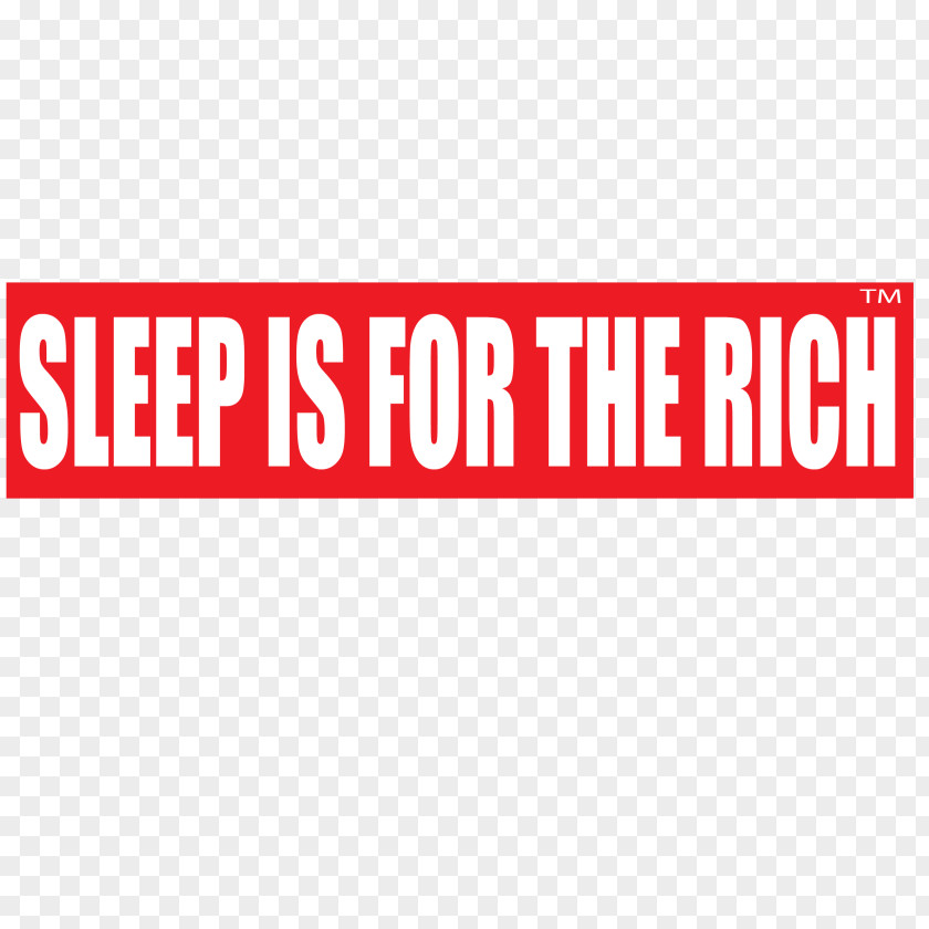 Car Bumper Sticker Sleep Is For The Rich Label PNG
