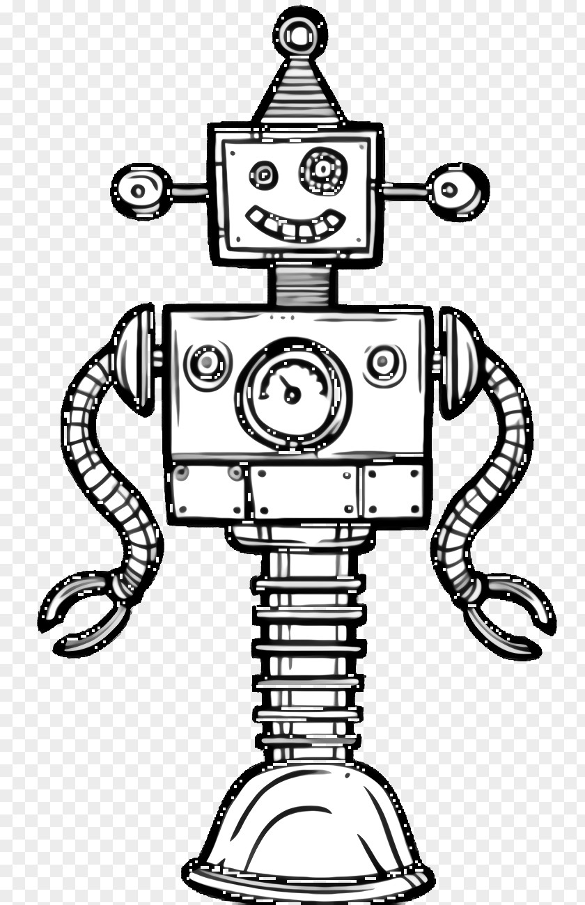 Coloring Book Technology Robot Cartoon PNG