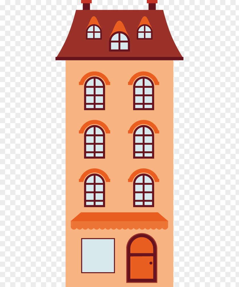 Apartment House Vector PNG
