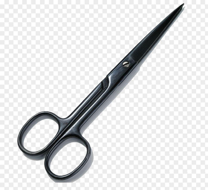 Black Hair Scissors Hair-cutting Shears PNG