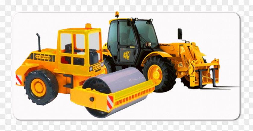Bulldozer Heavy Machinery Road Roller Architectural Engineering Plastic Bruder PNG