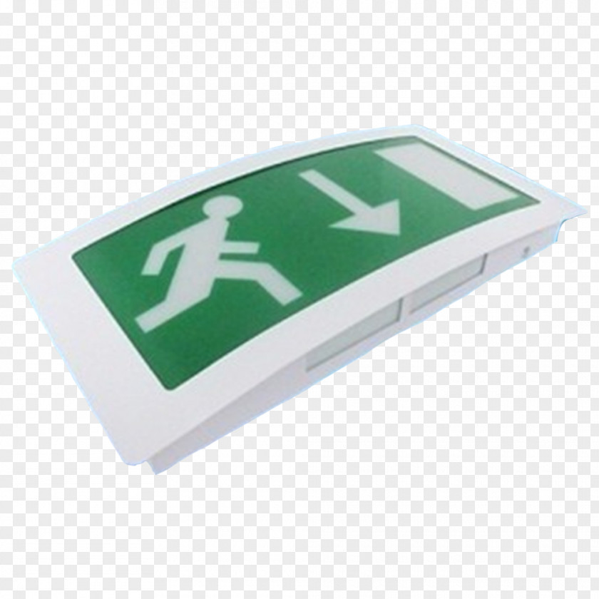 Emergency Exit Green Rectangle PNG