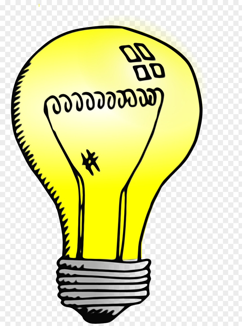 Light Bulb Yellow Cartoon PNG