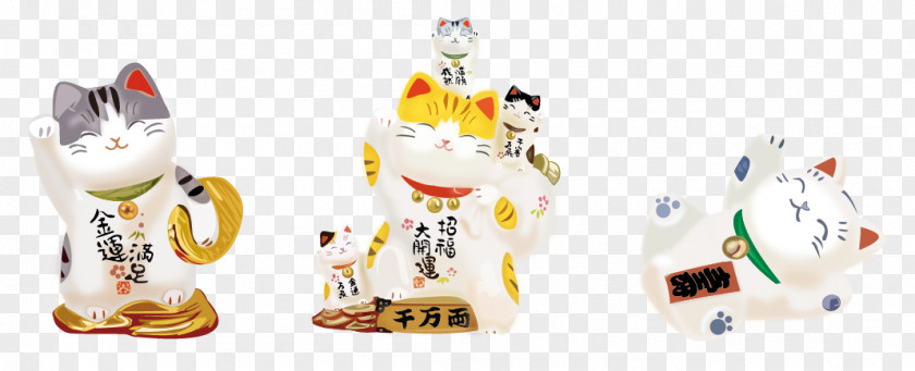 Lucky Cat Cartoon T-shirt Maneki-neko Luck PNG