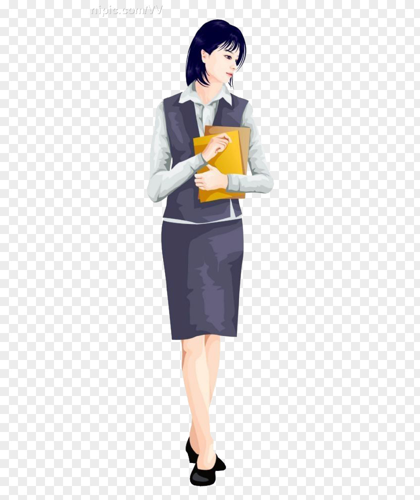 Business Suit Female Teacher Student In-home Tutoring Illustration PNG