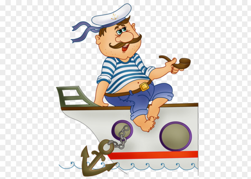 Child Drawing Sailor Captain PNG