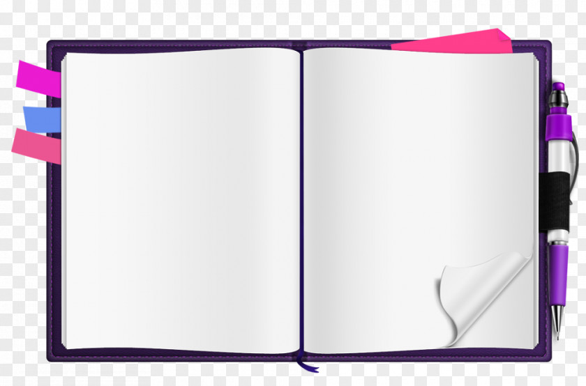 Notebook With Notes Of PSD Material Notepad PNG