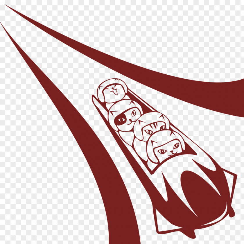 Roller Coster Drawing Line Art Clip PNG