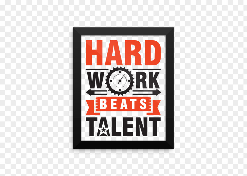 Work Hard Poster Printing Text Font PNG