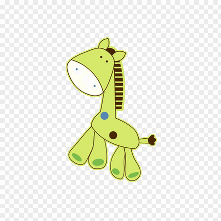 Cartoon Giraffe Deer Clip Art PNG